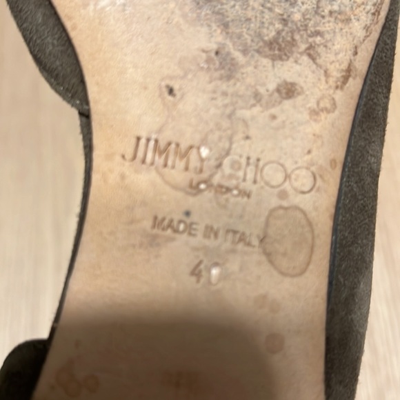 Jimmy Choo London Ladies Shoes, Made in Italy, size 40, gently used, Olive Green - Picture 9 of 11